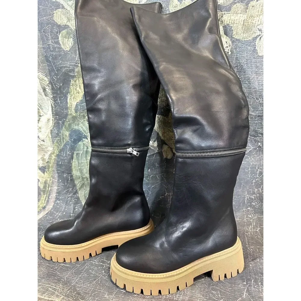Free People Ziggy Zip Off Over The Knee Boots Size Eu 37